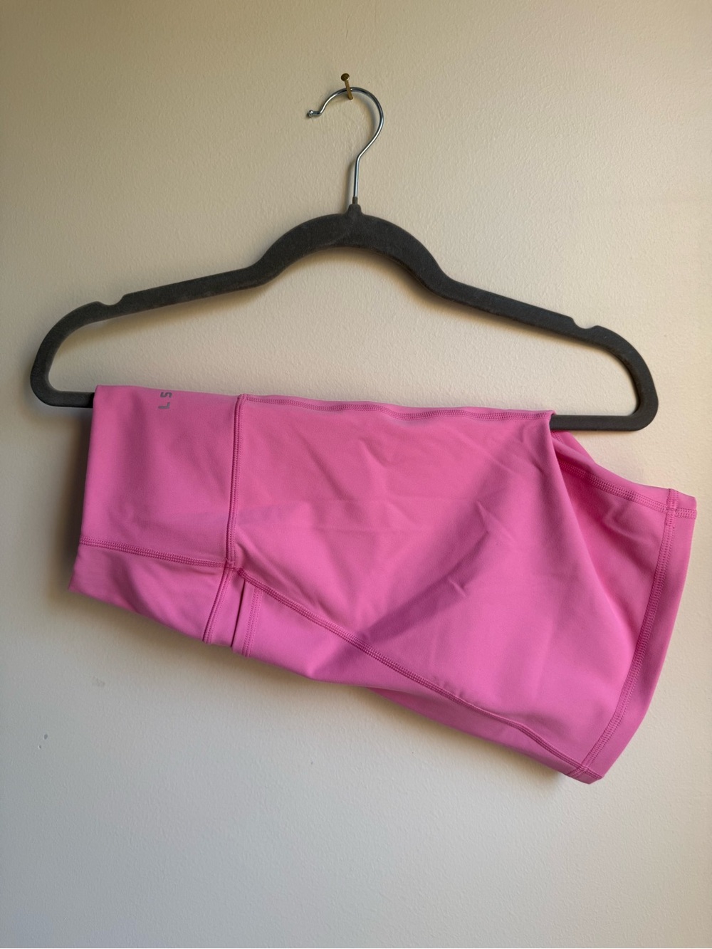 LSKD Fusion Mid Short Tight with Pockets — Candy Pink - Picture 4 of 8